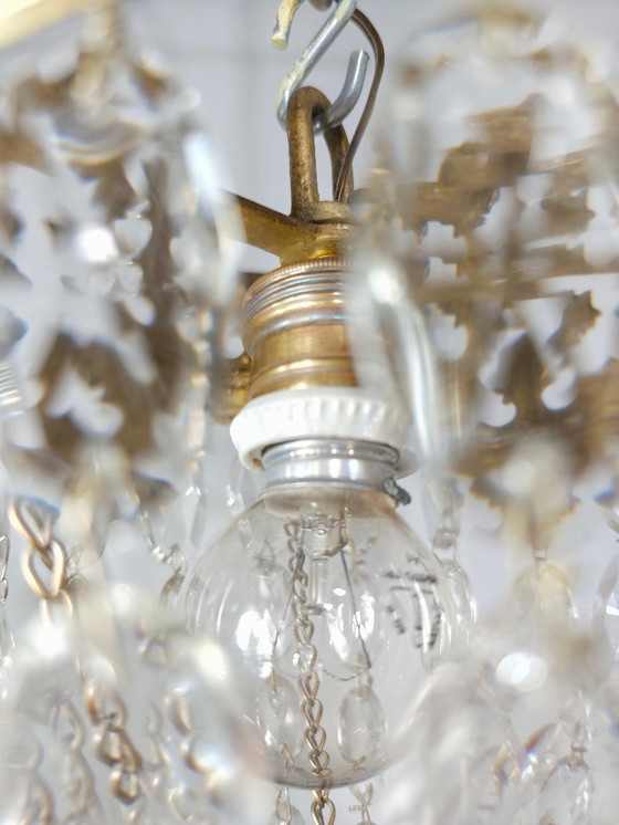 Image 1 of Lampada da soffitto in cristallo. Spagna, anni '50.