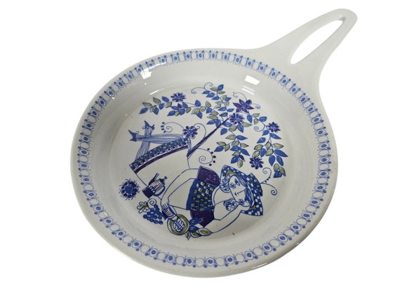 Image 1 of Figgjo Noorwegen - decor Lotte - Turi Gramstad Oliver -  Figgjo Flameware - decor Tor Viking - botersmelter - koekenpan - 60's