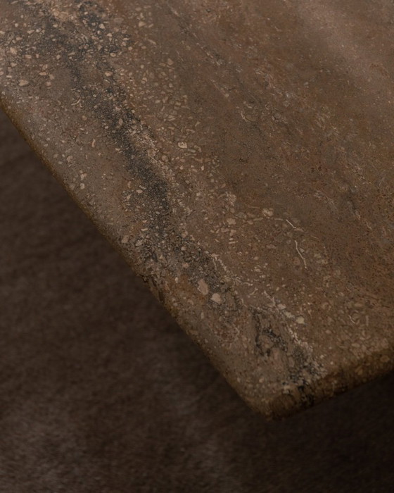 Image 1 of Vintage travertine coffee table · Italian style, 1970s