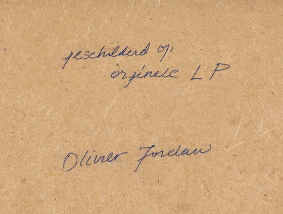 Image 1 of Oliver Jordan (1958) - Portrait de Ringo Starr - 2005 - Huile sur microsillon - 43 x 43 cm