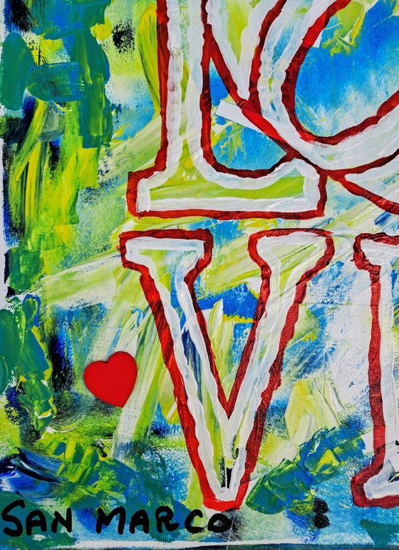 Image 1 of Enzo SAN MARCO - Love Inclusive 2 ® - Urban Jungle - Artist's painting