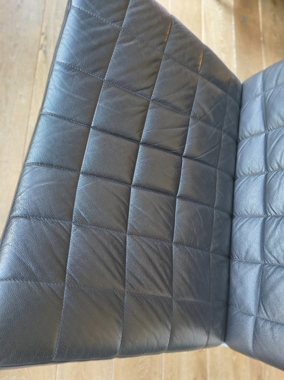 Fauteuil design Leolux Volare, cuir noir, structure grise – Leather (photo 3 of 5)