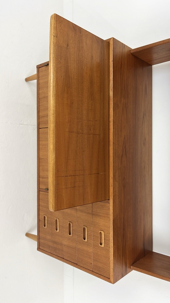 Swedish vintage teak veneer bookcase – Wood, Mid Century Modern (photo 8 of 16)