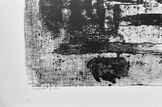 Image 1 of Zeefdruk Wim Motz - Nacht over Japan