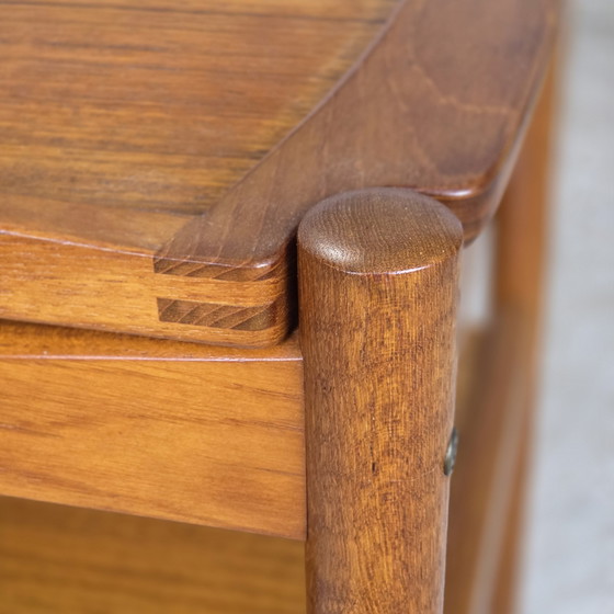 Image 1 of Poul Hundevad, vintage jaren 60 Teak trolley theewagen Deens
