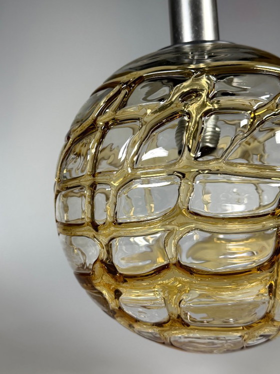 Lampada a sospensione Globe degli anni '60/'70 di Doria Leuchten, Germania. – Lampade a sospensione, Metal (photo 5 of 13)