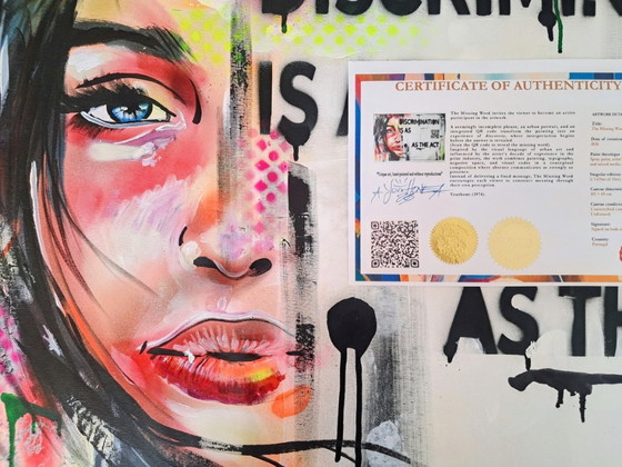 YOUTHONE - The Missing Word - Tableau d'artiste – Peintures et dessins, Toile (photo 14 of 19)