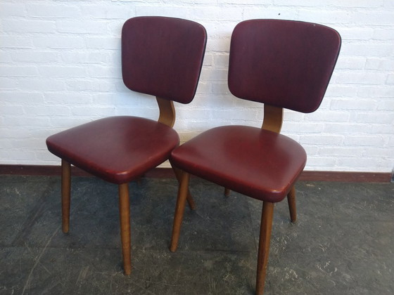 Image 1 of 8x Scandinavische vintage eetkamerstoelen