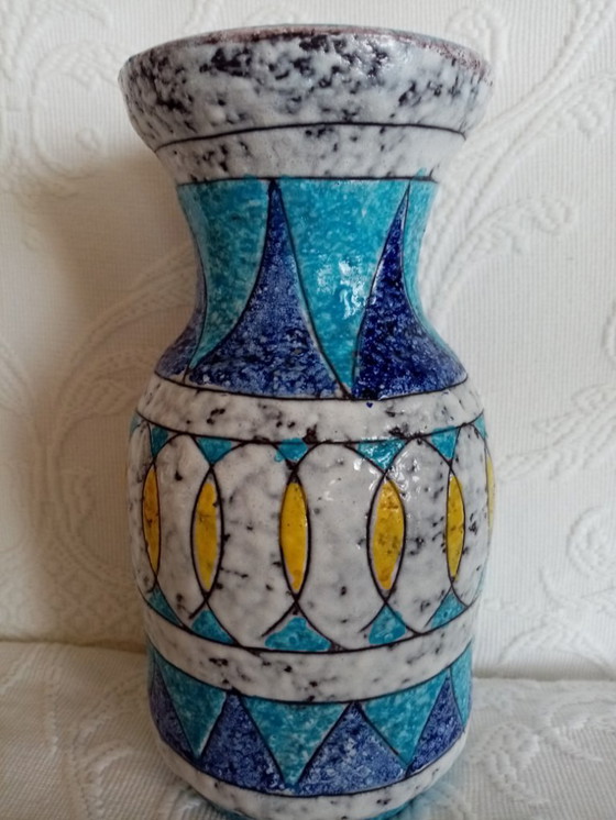 Image 1 of Italian ceramic vase Fratelli Fanciulacci 1960s (20.50cm) 
