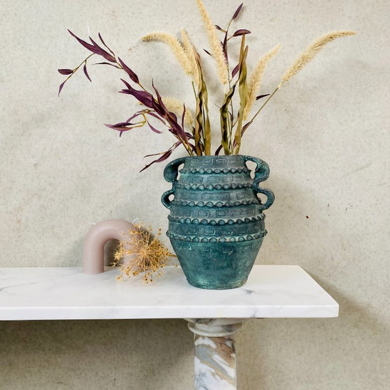 Image 1 of Consola auxiliar de mármol italiana de 1980