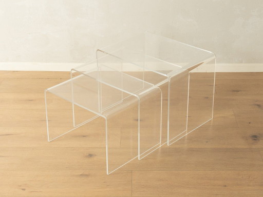 Stapelbare acryltafels uit de jaren 60