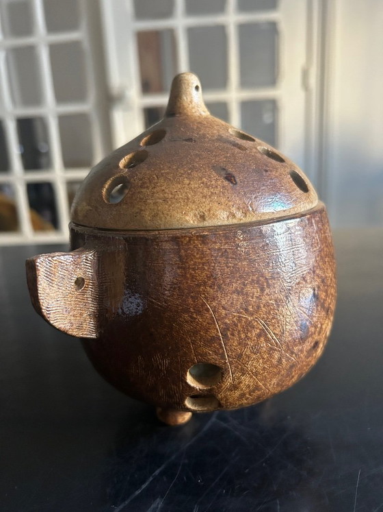 Image 1 of vaso aperto in gres, anni '70