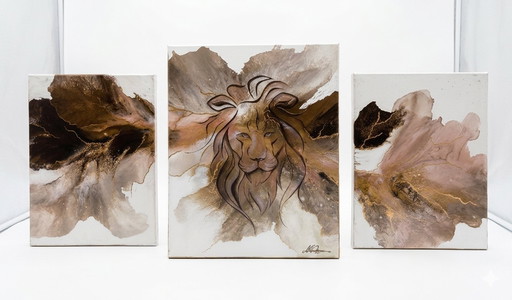 Modern and Contemporary Living Room Furniture, Minimalist Style. Triptych