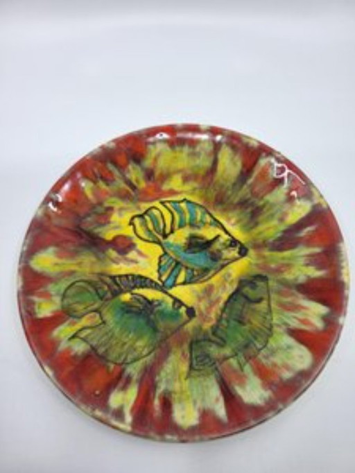 Assiette Décorative Youen pour Quimper, France1950s