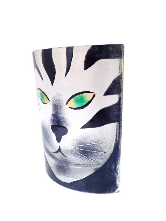 Image 1 of „Steninge Slott“ Schweden – Katzenvase von Britten Pååg – signiert – 1863 Gramm!