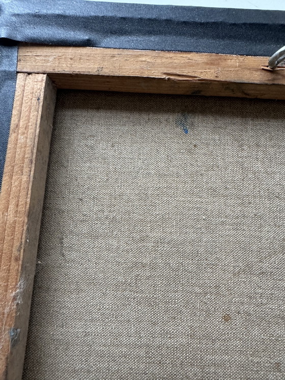 Image 1 of Tableau abstrait années 50