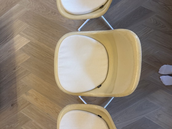 Set of 6 Vintage Vitra Eames La Fonda Chairs – 1974 – Dining chairs, Fiberglass (photo 5 of 8)