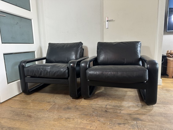Image 1 of 2 splendide poltrone lounge vintage Humbre di Burkhard Vogtherr per Rosenthal Furniture, anni '70.