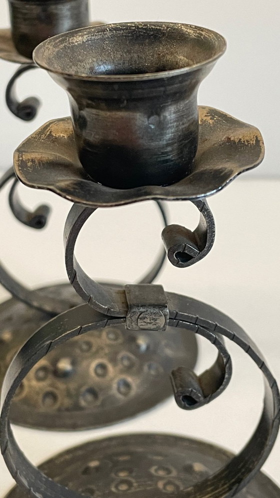 Image 1 of BOUGEOIRS Métal à Patine Noire VINTAGE