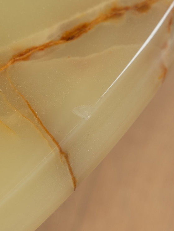 Image 1 of Tavolino da caffè in marmo onice Ø 100 cm