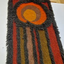 Tapis mural vintage 70s en laine Smyrna Years 70s Wall Rug