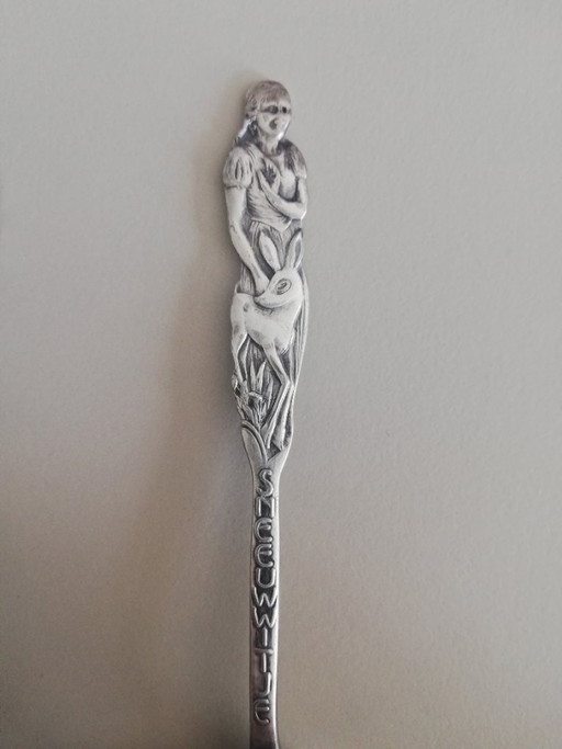 Antique silver-plated cutlery Snow White and the Prince