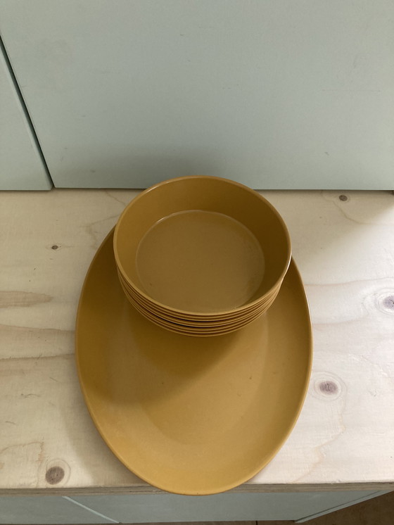 Image 1 of Melaminschalen Senffarbe 60s