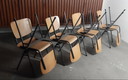 Set of 8 Riemersma dining chairs industrial