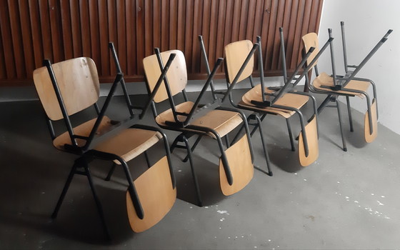 Image 1 of Satz von 8 Riemersma Esszimmerstühle Industrie