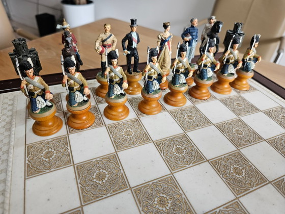 Raj Verzamel schaakspellen van Franklin Mint Porselein, jaren 70, Set van 33 – Decoratieve objecten (photo 15 of 19)