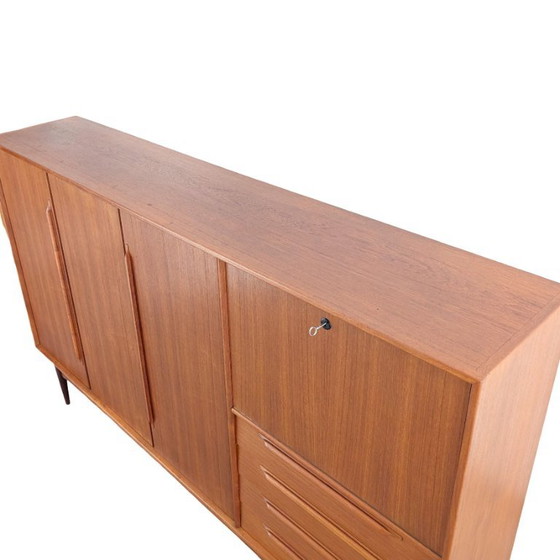 Original Midcentury Cabinet Heinrich Riestenpatt Teak High Boards – Wood (photo 19 of 24)