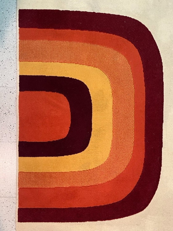 Image 1 of Tappeto vintage anni Settanta "Space Age"