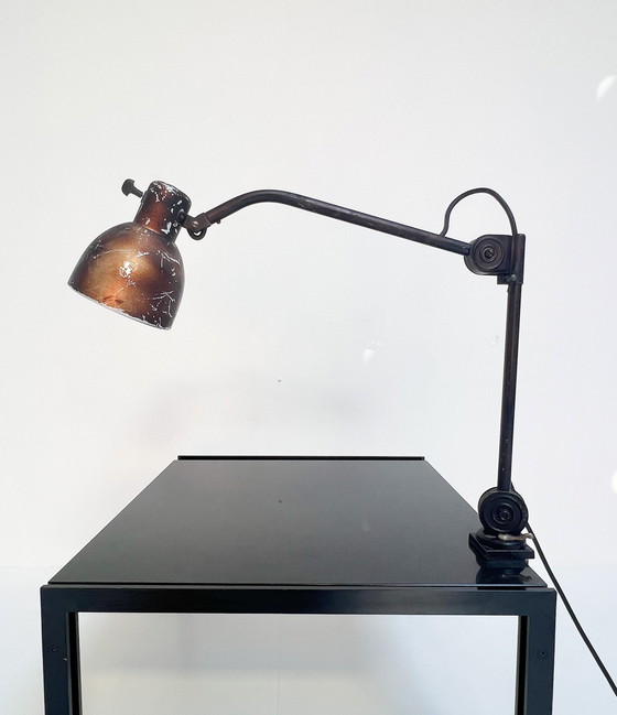 Image 1 of Lampe industrielle à pince réglable en hauteur, 1960s