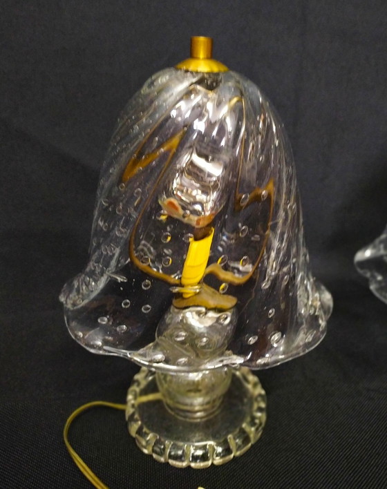 Image 1 of Lámparas de mesa atribuidas a Ercole Barovier, Murano, década de 1940