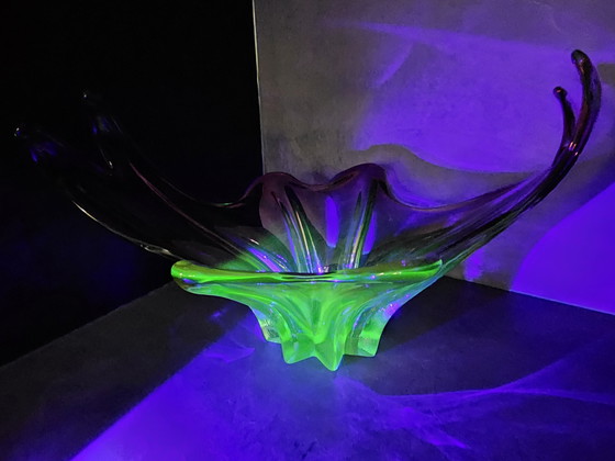 Image 1 of Bol vintage en verre d'art de Murano