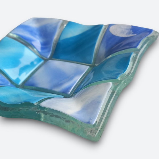 Image 1 of Vintage Murano handmade studio glass object - fused mosaic design