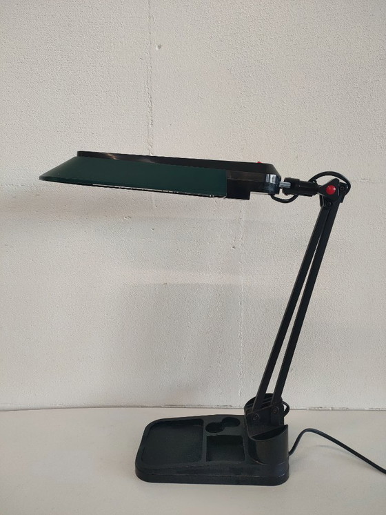 Image 1 of Vintage Verstelbare Bureaulamp/Organizer