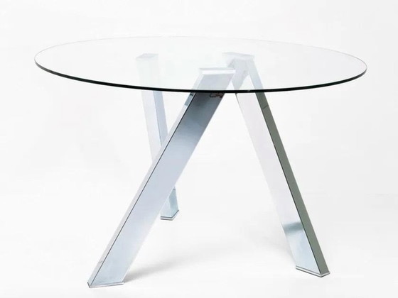 Image 1 of KARE DESIGN round dining table, glass, 120 cm