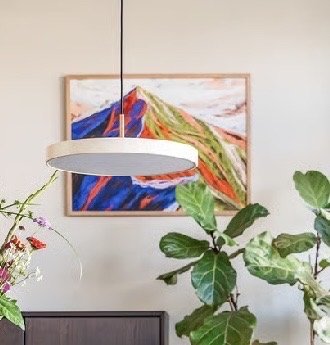 Image 1 of 2 lampes suspendues Umage Asteria 43 cm blanc perle