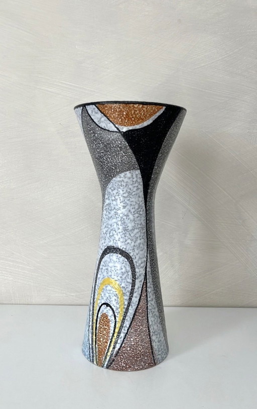 Rumba keramische vaas, Flora Gouda Holland, jaren 70