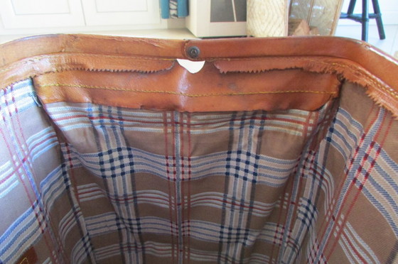 Image 1 of Leather suitcase, doctor's bag, large model