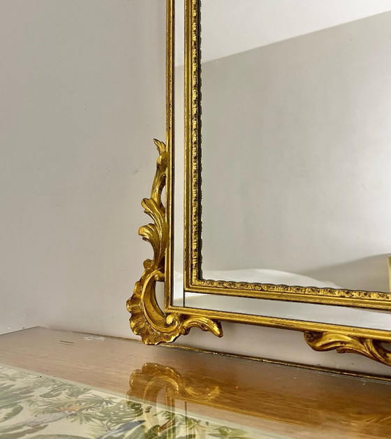 Specchio Vintage DeKnudt con Foglia d'Oro – Glass (photo 4 of 6)