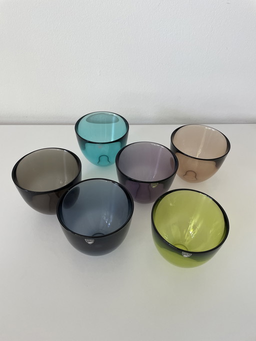 6x Orrefors Pastillo