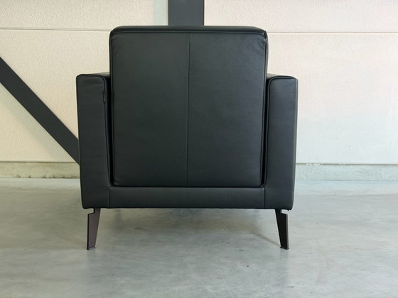 Rolf Benz Freistil 141 Armchair - as new – polished steel, Leather (photo 5 of 12)