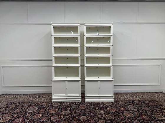Libreria Originale Inglese Globe Wernicke Bianca – Librerie, Glass, Metal (photo 2 of 20)