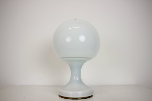 All Glass Table Lamp By Valasske Mezirici, 1960S, Czechoslovakia