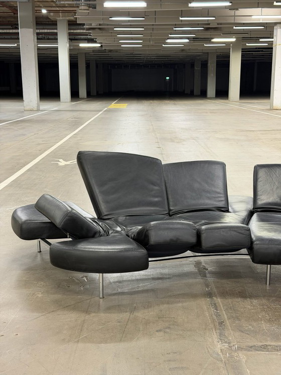 Image 1 of Sofá Edra Flap | Cuero negro