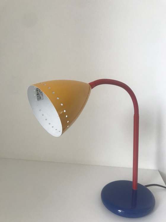 Image 1 of Vintage Happy Light - Modello 54023 - Stile Memphis - Design olandese - Lampada da tavolo - 1980 - Lampada da scrivania