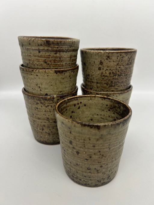 6 stoneware cups Le Cep