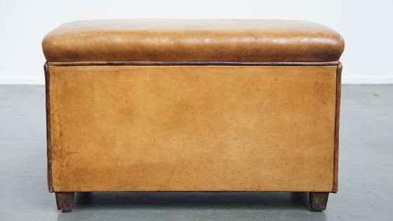 Image 1 of Cuir de mouton vintage Design Hocker by Bart van Bekhoven